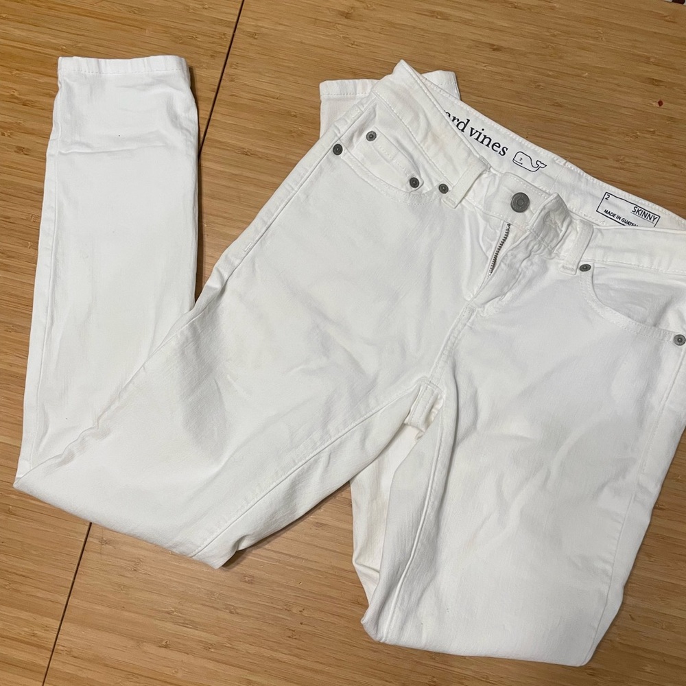 Vineyard vines white skinny womens jeans Size 2